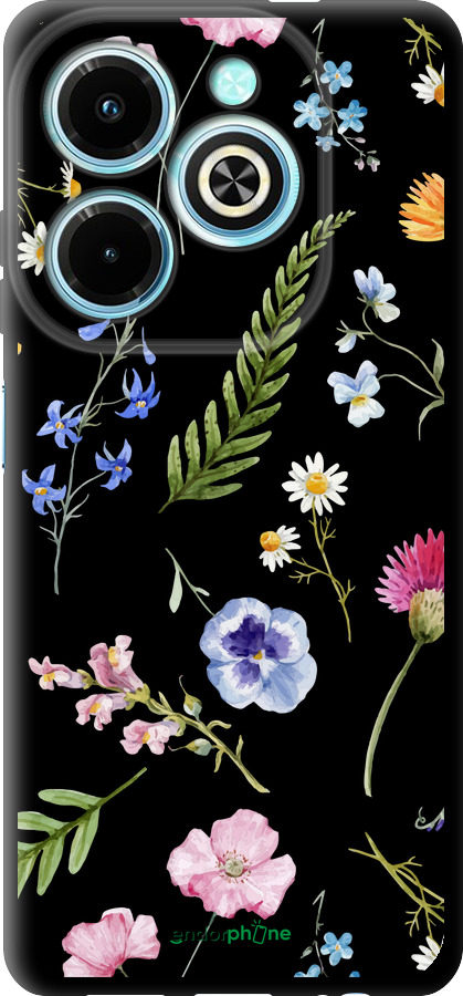 TPU чехол Квітковий фон v2 для Infinix Hot 40i - 5472b-3504 изображение 