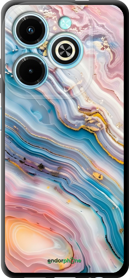 TPU чехол Мрамор красивый для Infinix Hot 40i - 6376b-3504 изображение 