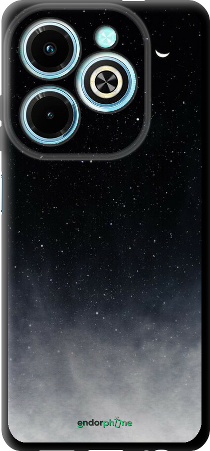 TPU чехол Сині хмари, Синій місяць для Infinix Hot 40i - 6396b-3504 изображение 