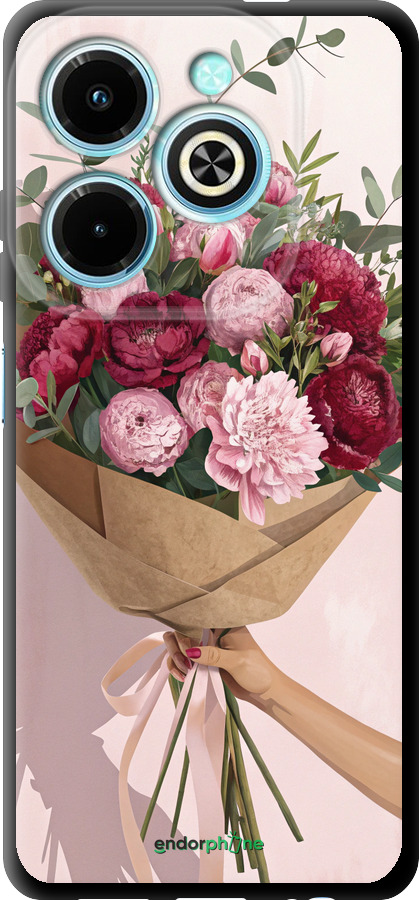 TPU чехол Пионы 1 для Infinix Hot 40i - 6705b-3504 изображение 