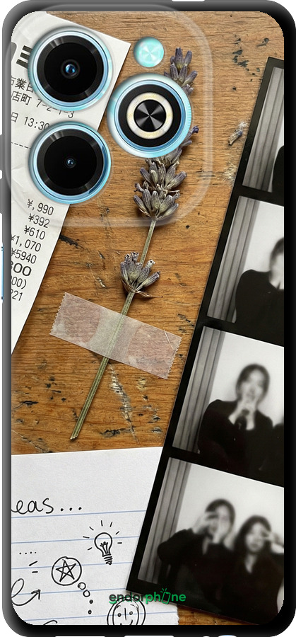 TPU чехол Aesthetic Scrapbook Collage для Infinix Hot 40i - 6773b-3504 изображение 