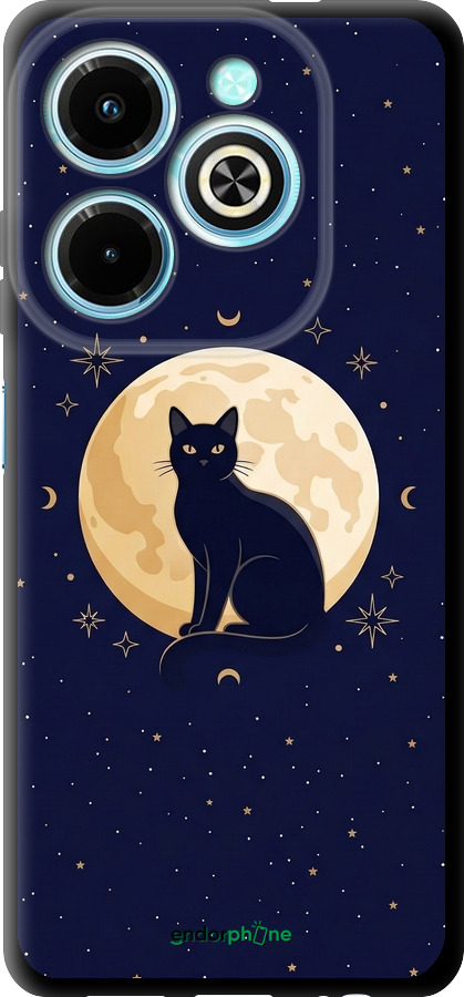 TPU чехол Cute Cat Celestial/Witchy для Infinix Hot 40i - 6787b-3504 изображение 