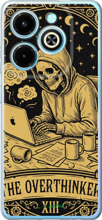 Силіконовий чохол 'The Overthinker' для Infinix Hot 40i зображення 1