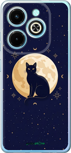 Силиконовый чехол Cute Cat Celestial/Witchy для Infinix Hot 40i - 6787u-3504 изображение 