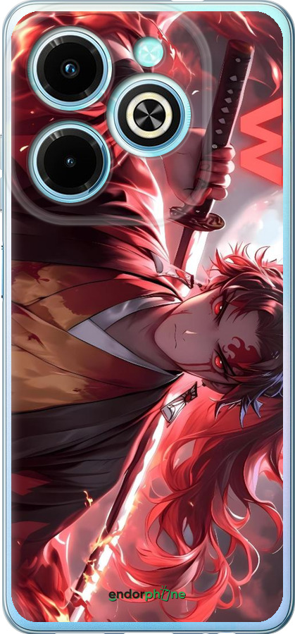 Силиконовый чехол Аниме воин для Infinix Hot 40i - 6281u-3504 изображение 