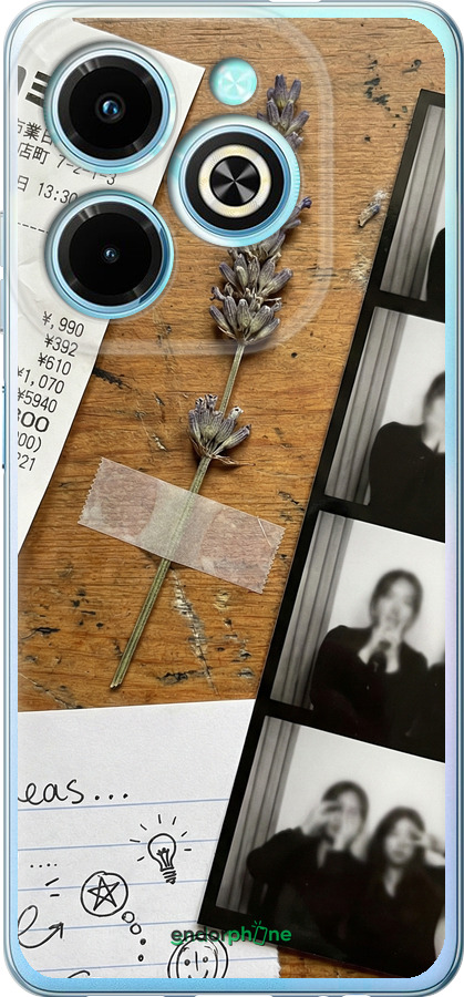 Силиконовый чехол Aesthetic Scrapbook Collage для Infinix Hot 40i - 6773u-3504 изображение 