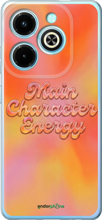 Силіконовий чехол Aura Gradient Main Character Energy Aesthetic Y2K для Infinix Hot 40i - 6783u-3504 изображение 