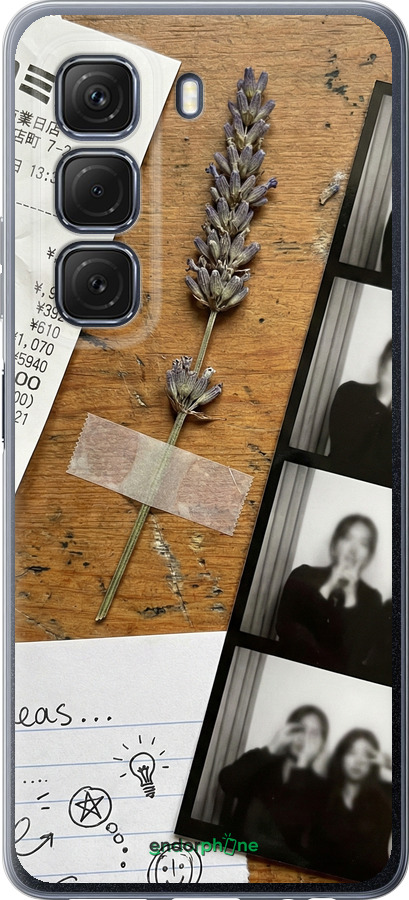 Силиконовый чехол Aesthetic Scrapbook Collage для Infinix Hot 50 4G - 6773u-3820 изображение 