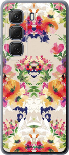 Силиконовый чехол Цветочный узор для Infinix Hot 50 5G - 1083u-3795 изображение 