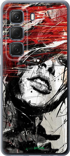 Силиконовый чехол Лицо девушки для Infinix Hot 50 5G - 1162u-3795 изображение 