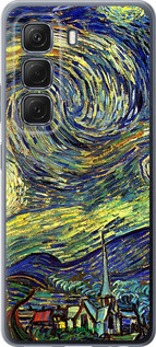 Силиконовый чехол Винсент Ван Гог. Звёздная ночь для Infinix Hot 50 5G - 163u-3795 изображение 