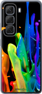 Силиконовый чехол брызги краски для Infinix Hot 50 5G - 3957u-3795 изображение 