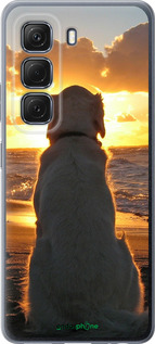 Силиконовый чехол Закат и собака для Infinix Hot 50 5G - 3966u-3795 изображение 