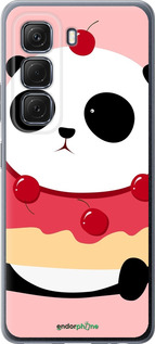 Силиконовый чехол Панда с пончиком для Infinix Hot 50 5G - 3991u-3795 изображение 