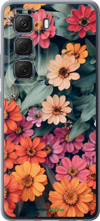 Силиконовый чехол Beauty flowers для Infinix Hot 50 5G - 4050u-3795 изображение 