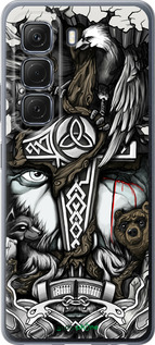 Силиконовый чехол Тату Викинг для Infinix Hot 50 5G - 4098u-3795 изображение 