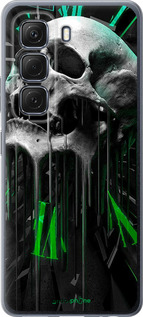 Силиконовый чехол Череп-часы для Infinix Hot 50 5G - 4100u-3795 изображение 