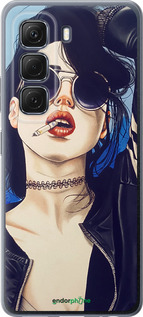 Силиконовый чехол Девушка на стиле для Infinix Hot 50 5G - 4151u-3795 изображение 