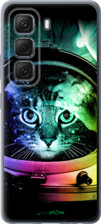 Силиконовый чехол Кот-астронавт для Infinix Hot 50 5G - 4154u-3795 изображение 
