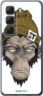 Силиконовый чехол Обезьяна в шапке для Infinix Hot 50 5G - 4183u-3795 изображение 