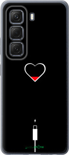 Силиконовый чехол Подзарядка сердца для Infinix Hot 50 5G - 4274u-3795 изображение 