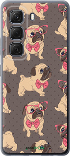 Силиконовый чехол мопсики 2 для Infinix Hot 50 5G - 4362u-3795 изображение 