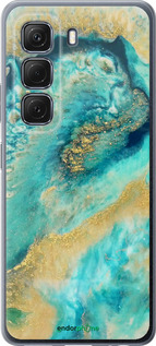 Силиконовый чехол Green marble для Infinix Hot 50 5G - 4365u-3795 изображение 