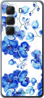 Силиконовый чехол Голубые орхидеи для Infinix Hot 50 5G - 4406u-3795 изображение 