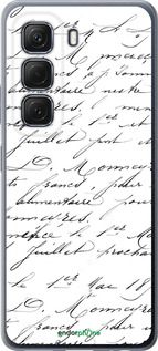 Силиконовый чехол Прописной шрифт для Infinix Hot 50 5G - 4475u-3795 изображение 