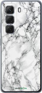 Силиконовый чехол Мрамор белый для Infinix Hot 50 5G - 4480u-3795 изображение 