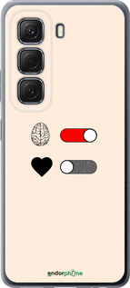 Силиконовый чехол Любовь и ум для Infinix Hot 50 5G - 4553u-3795 изображение 