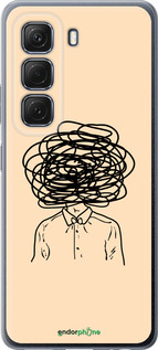 Силиконовый чехол Мысли для Infinix Hot 50 5G - 4568u-3795 изображение 