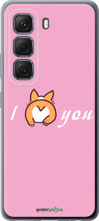 Силиконовый чехол Люблю1 для Infinix Hot 50 5G - 4587u-3795 изображение 