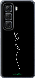 Силиконовый чехол Силуэт1 для Infinix Hot 50 5G - 4590u-3795 изображение 