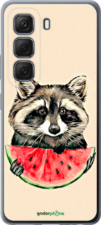 Силиконовый чехол Енотик с арбузом для Infinix Hot 50 5G - 4605u-3795 изображение 