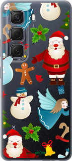 Силиконовый чехол Новогодний 1 для Infinix Hot 50 5G - 4614u-3795 изображение 