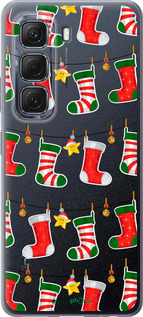 Силиконовый чехол Новогодний 9 для Infinix Hot 50 5G - 4622u-3795 изображение 