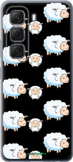 Силиконовый чехол Овечки1 для Infinix Hot 50 5G - 4637u-3795 изображение 