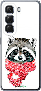 Силиконовый чехол Енот в шарфе для Infinix Hot 50 5G - 4688u-3795 изображение 