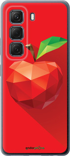 Силиконовый чехол Яблоко для Infinix Hot 50 5G - 4696u-3795 изображение 