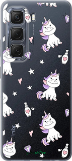 Силиконовый чехол Единорожка v2 для Infinix Hot 50 5G - 4703u-3795 изображение 