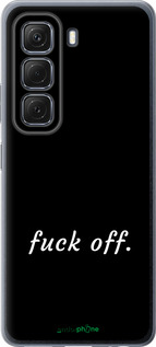 Силиконовый чехол Fuck off для Infinix Hot 50 5G - 4731u-3795 изображение 