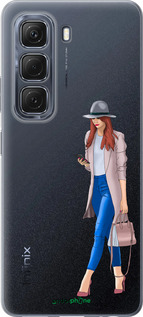 Силіконовий чехол Дівчинка 1 для Infinix Hot 50 5G - 4751u-3795 изображение 