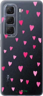 Силиконовый чехол Сердечки 2 для Infinix Hot 50 5G - 4763u-3795 изображение 
