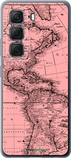 Силиконовый чехол Карта для Infinix Hot 50 5G - 4794u-3795 изображение 