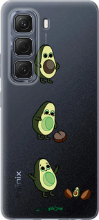 Силиконовый чехол Авокадо 1 для Infinix Hot 50 5G - 4857u-3795 изображение 