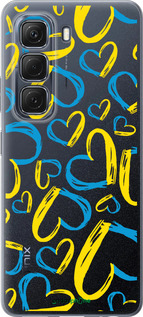 Силиконовый чехол Сердца UA для Infinix Hot 50 5G - 5292u-3795 изображение 