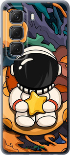 Силиконовый чехол Астронавт и звезда для Infinix Hot 50 5G - 5326u-3795 изображение 