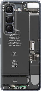 Силиконовый чехол Детали смартфона для Infinix Hot 50 5G - 5487u-3795 изображение 