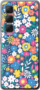 Силиконовый чехол Цветочный фон v4 для Infinix Hot 50 5G - 5494u-3795 изображение 